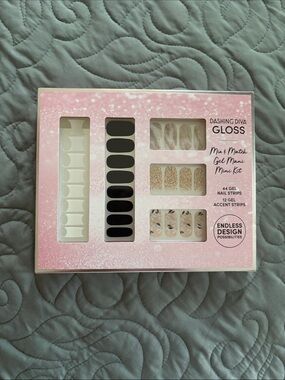 Gloss Mix & Match Gel Mani Mini Kit - Black, White, Gold, Nude